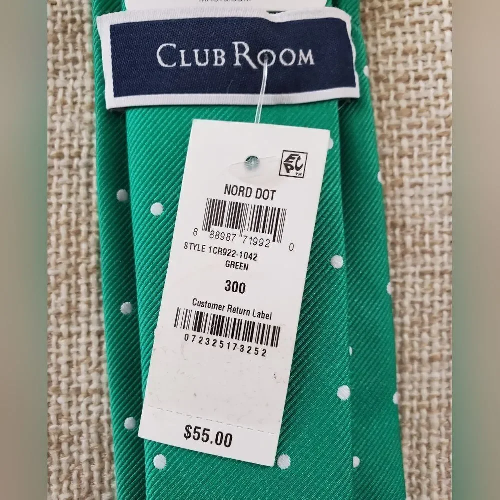 Club Room Classic Slim Nord Dot Tie